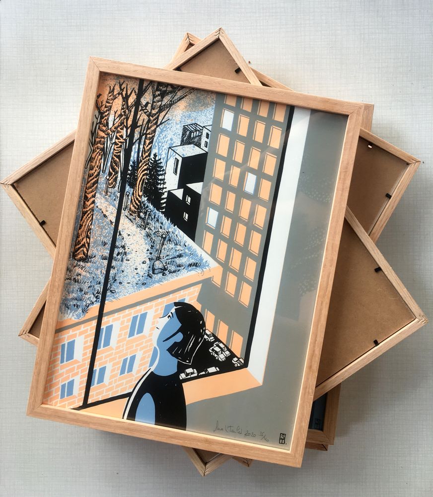 Paintings - City Poster - ST