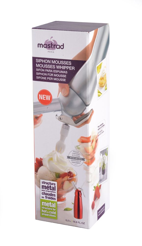 Kitchen utensils - Hot & cold mousses whipper - 0,5L aluminium - M&CO