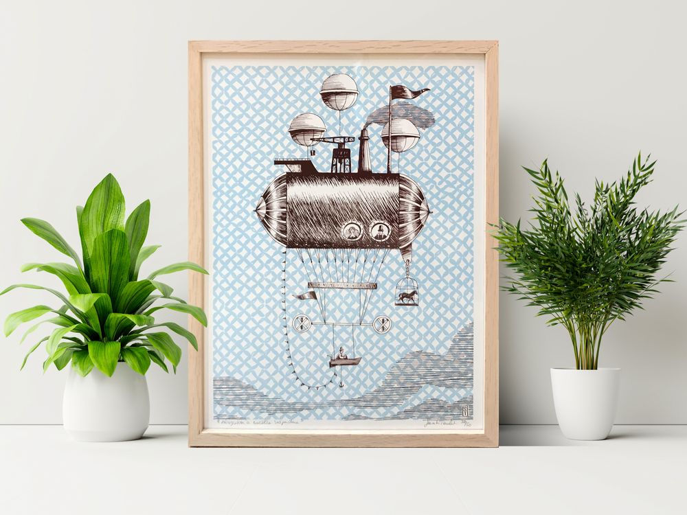 Poster - A3 Airship Balloon Poster - ST