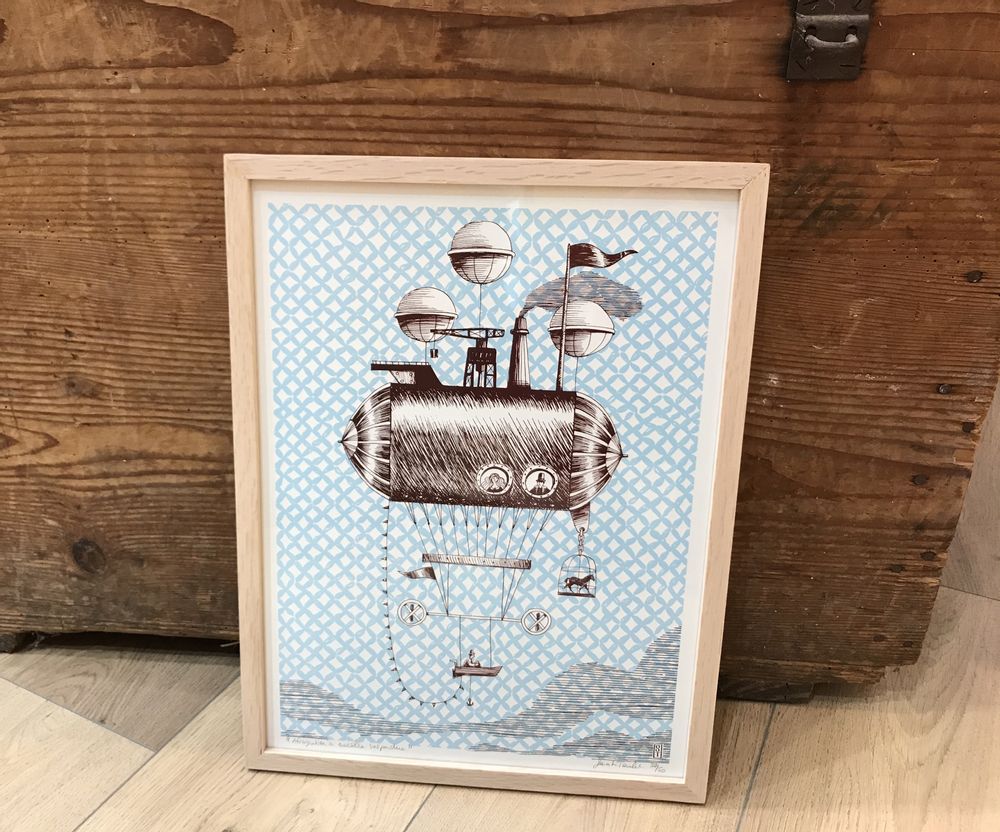 Poster - A3 Airship Balloon Poster - ST