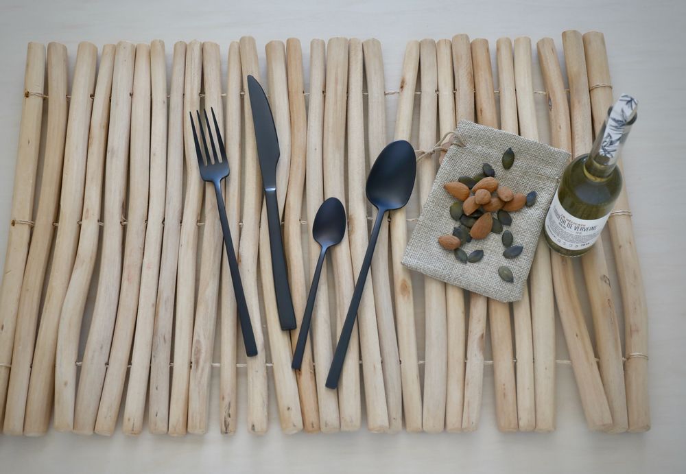 Couverts & ustensiles de cuisine - COUVERTS INOX TITANIUM. - LEBRUN COUVERTS