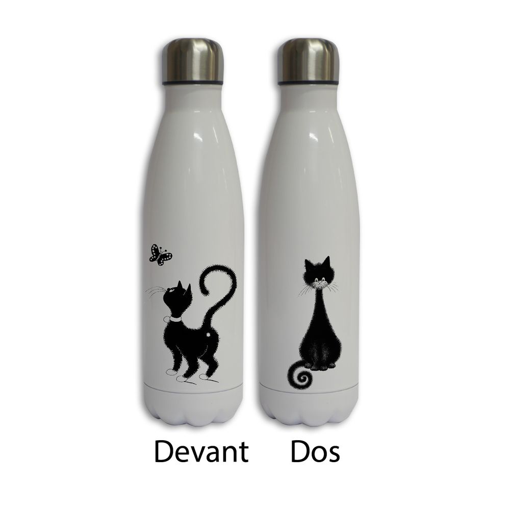 Produits sous licence - La gourde " Les Chats de Dubout " - ROYAL TAPISSERIE MADE IN FRANCE
