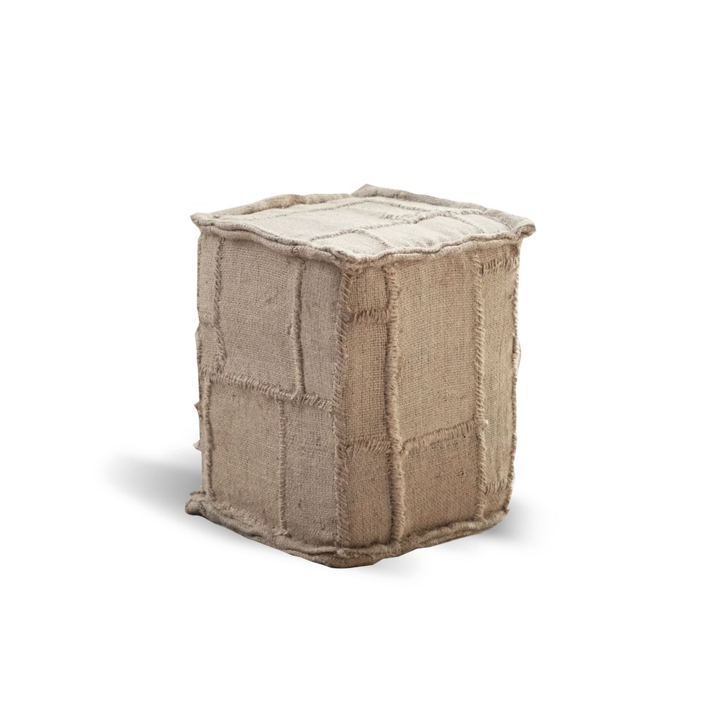 Objets de décoration - Pouf carré en jute jute petit modèle 35x35x46 - SEMPRE LIFE