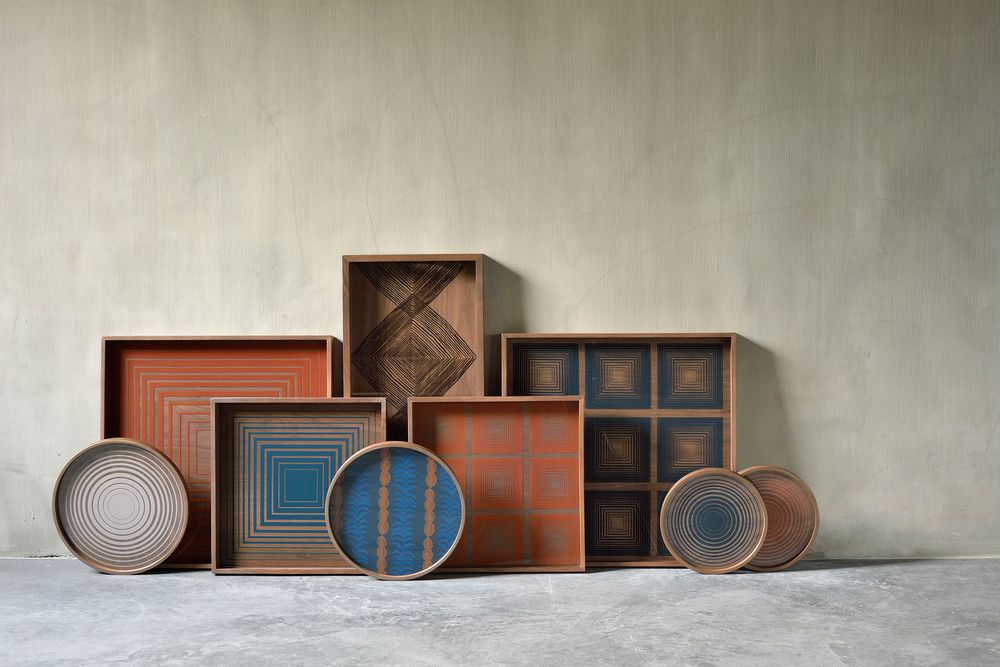 Plateaux - Collection plateaux Linear flow - ETHNICRAFT
