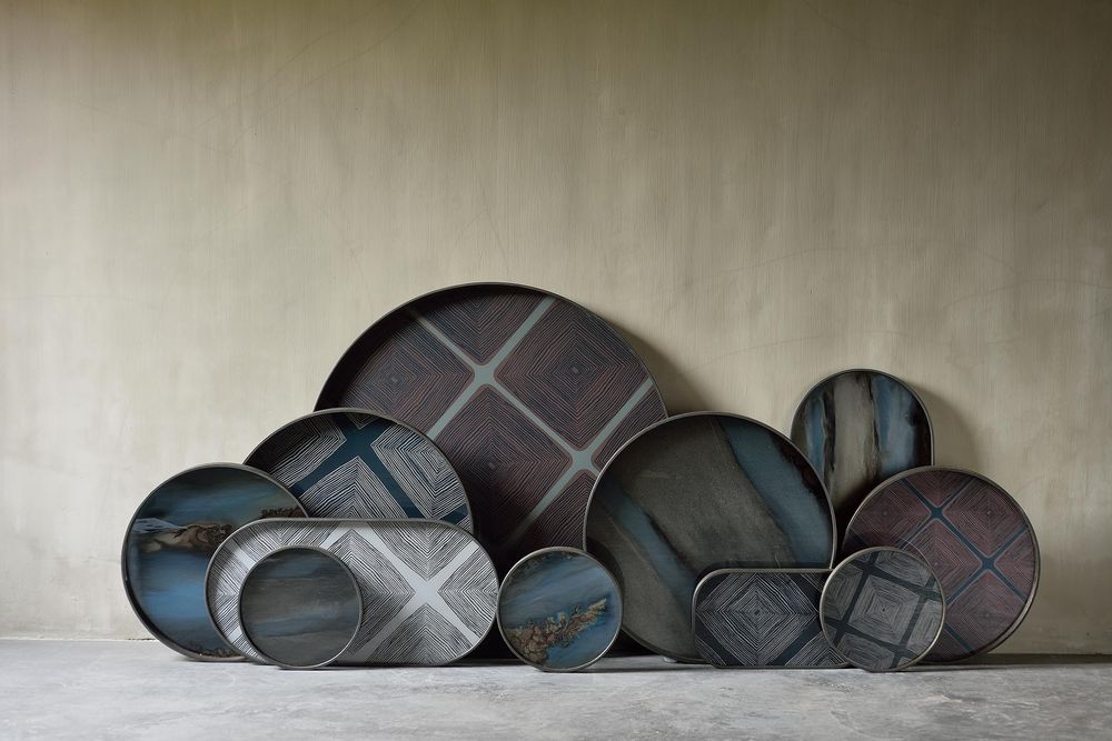 Plateaux - Collection plateaux Linear flow - ETHNICRAFT