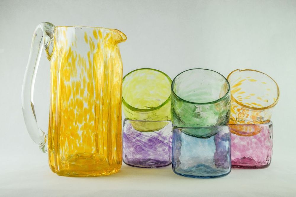 Art glass - Several glass objects - WOLOCH COMPANY