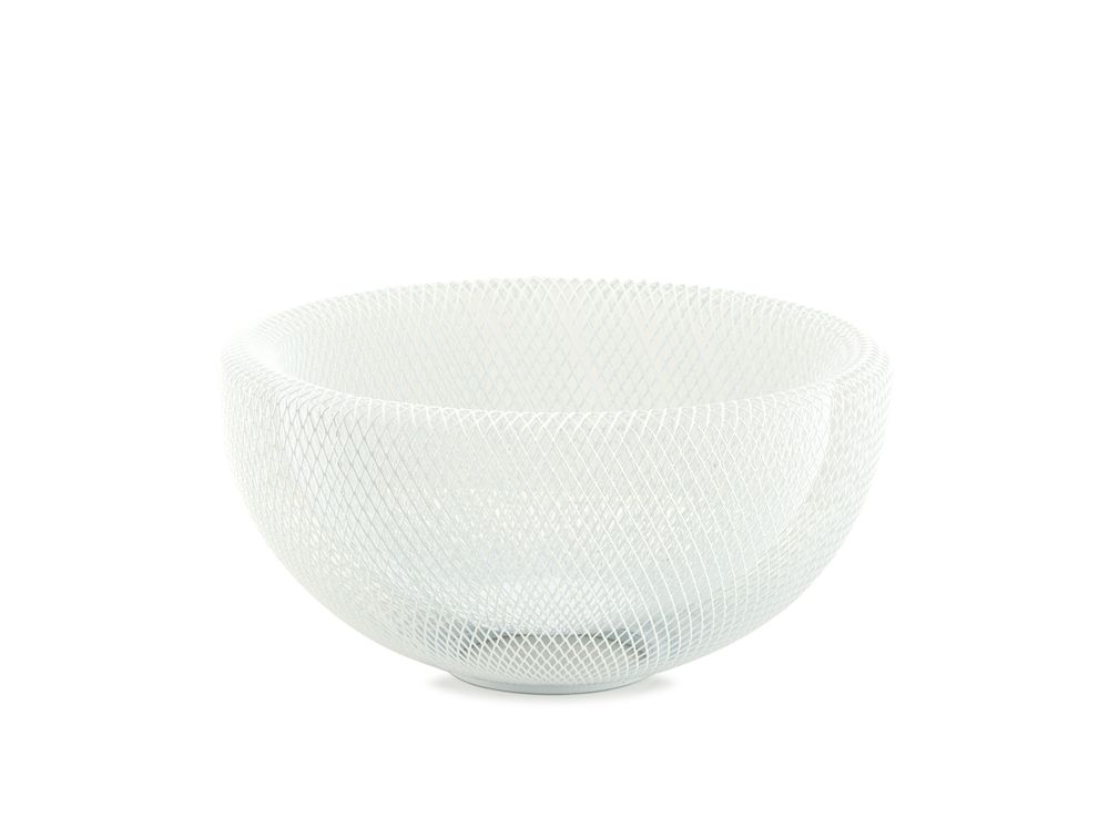 Kitchen utensils - White metal fruit basket MS70026 - ANDREA HOUSE