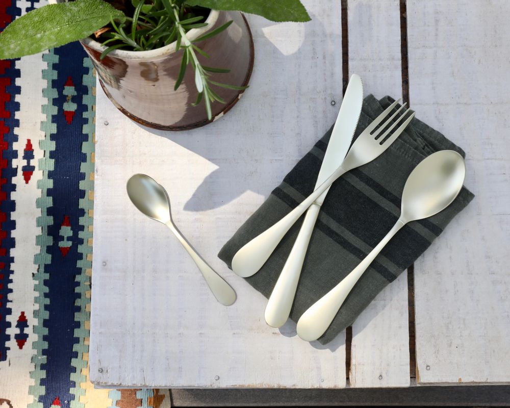 Couverts & ustensiles de cuisine - COUVERTS INOX TITANIUM. - LEBRUN COUVERTS
