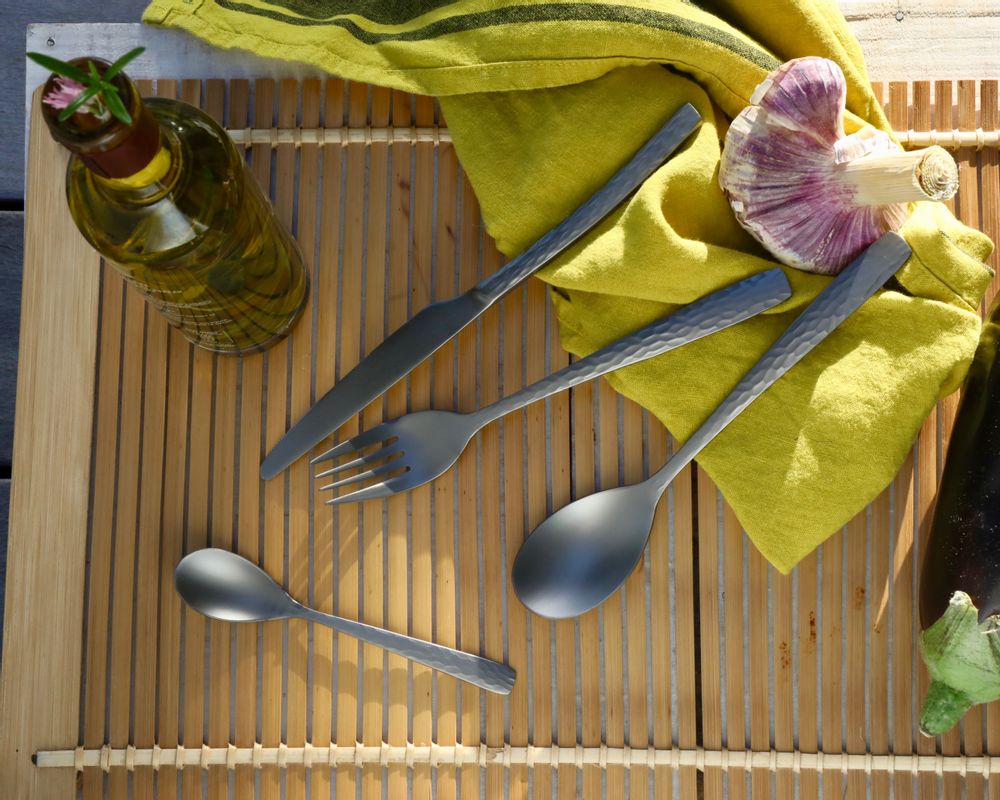 Couverts & ustensiles de cuisine - COUVERTS INOX TITANIUM. - LEBRUN COUVERTS