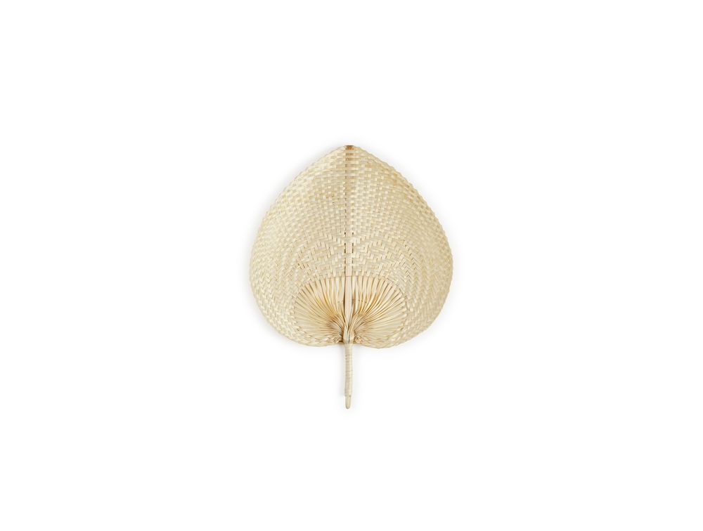 Decorative objects - River Leaf Fan Wall Decor AX70227 - ANDREA HOUSE