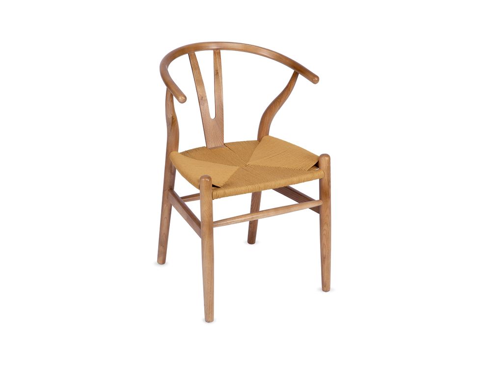 Chaises - Chaise Salma, bois d'orme et corde de papier MU70002 - ANDREA HOUSE