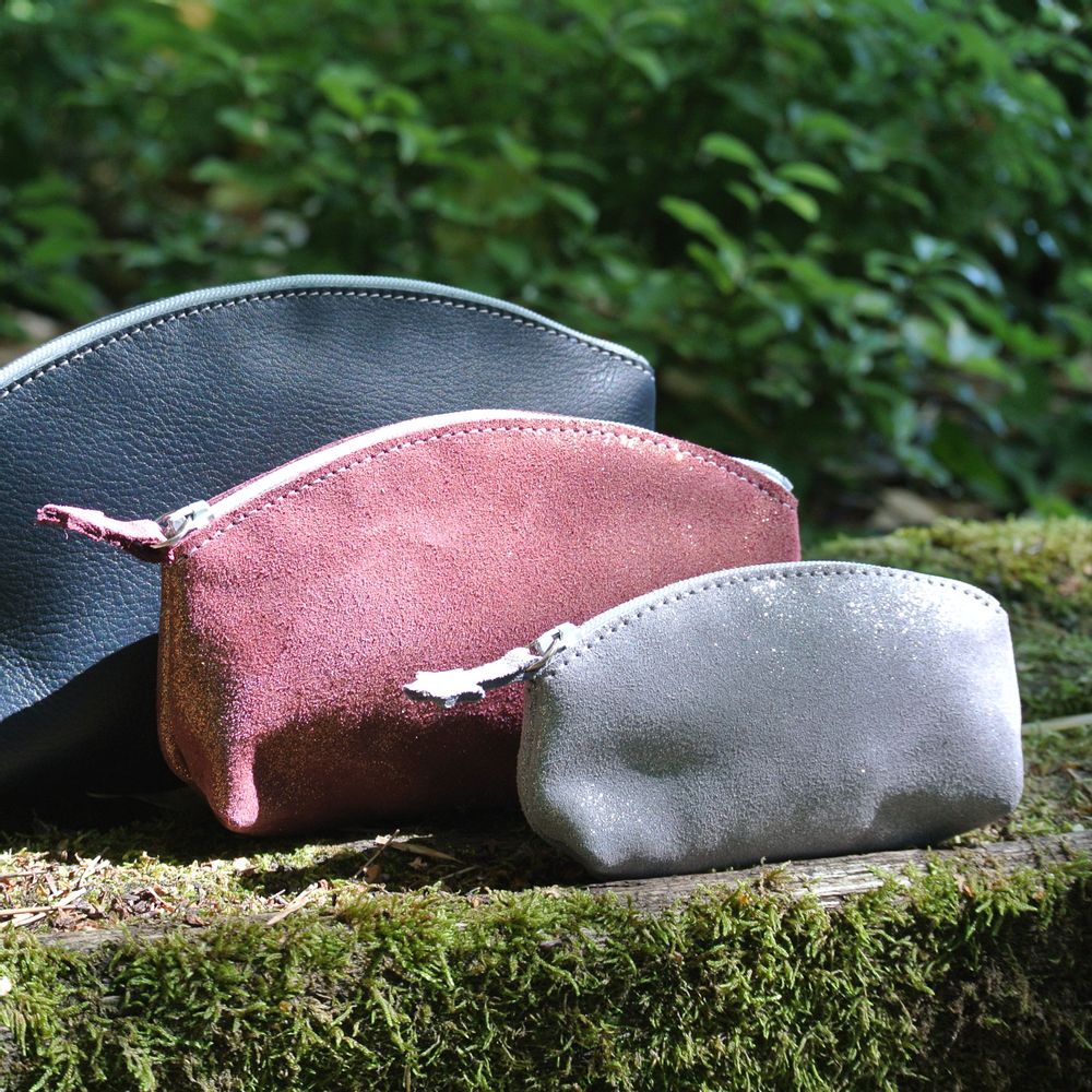 Petite maroquinerie - Mini Trousse à trésors en cuir Pailleté - LA CARTABLIÈRE