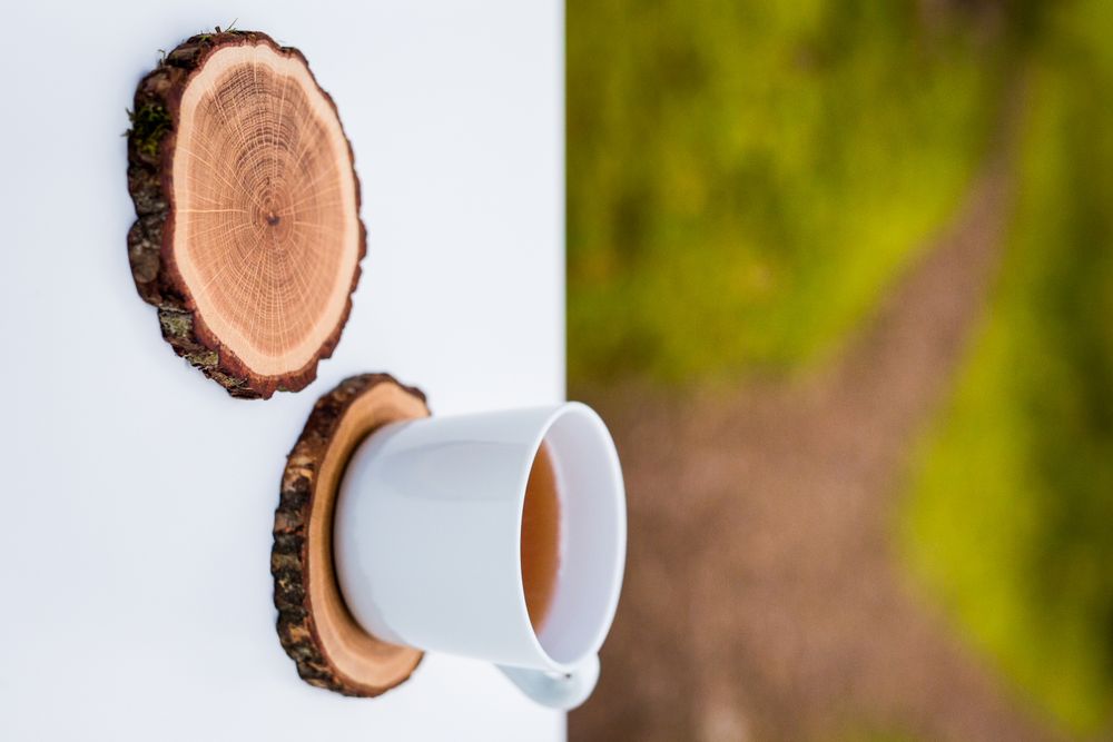 Objets de décoration - Dessous de verre en bois Tree4Tea - RIO LINDO - THINGS THAT INSPIRE