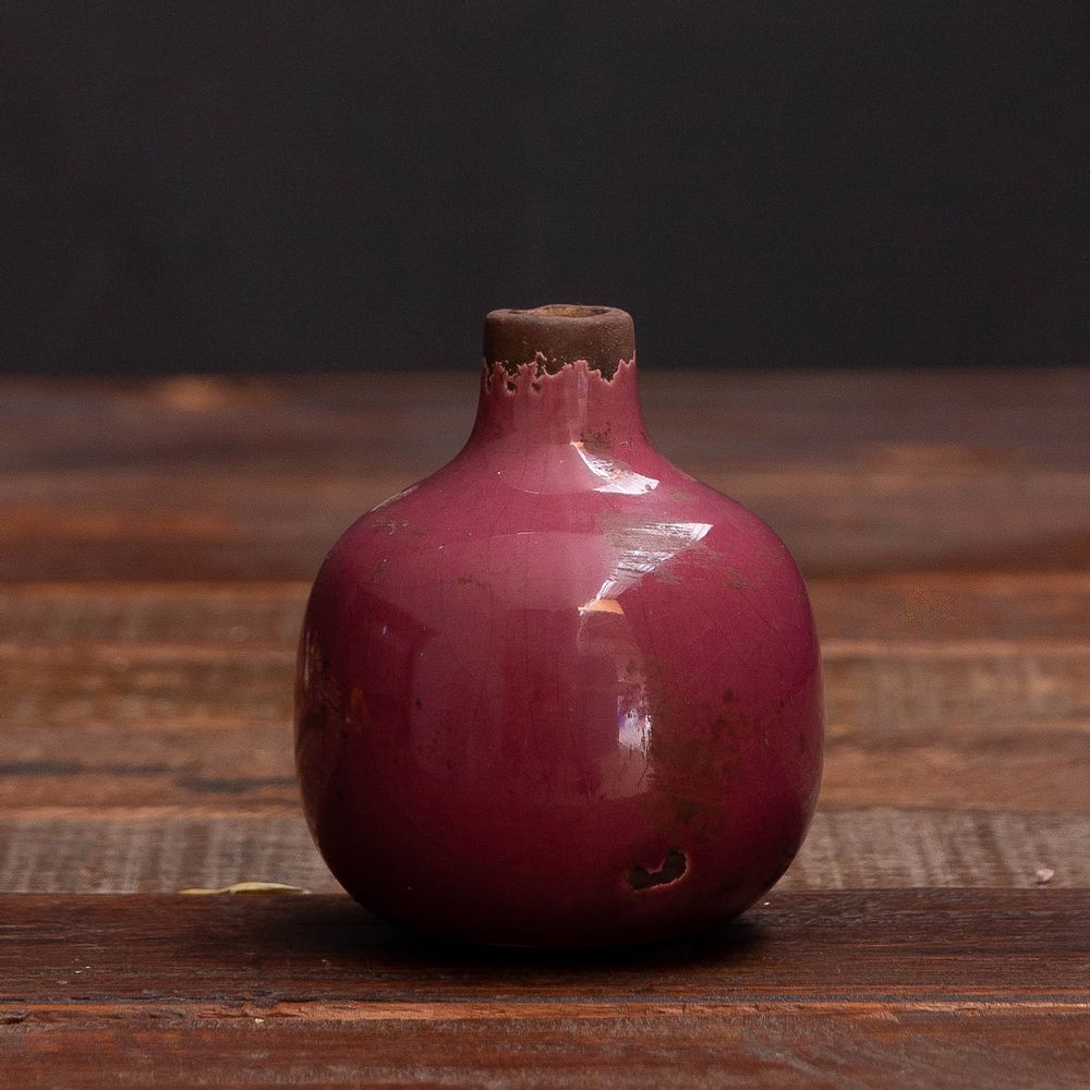 Vases - Small pink ceramic vase - CHEHOMA