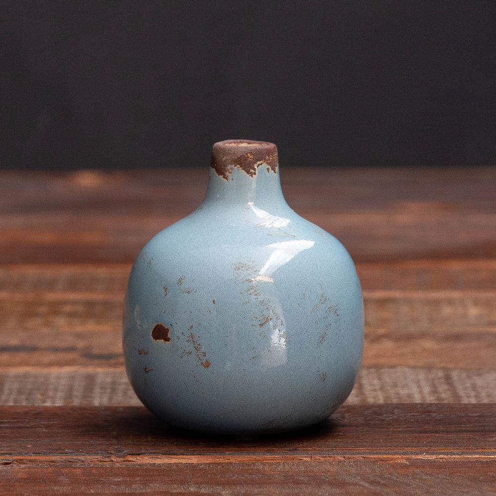 Vases - Petit vase céramique bleu ciel - CHEHOMA