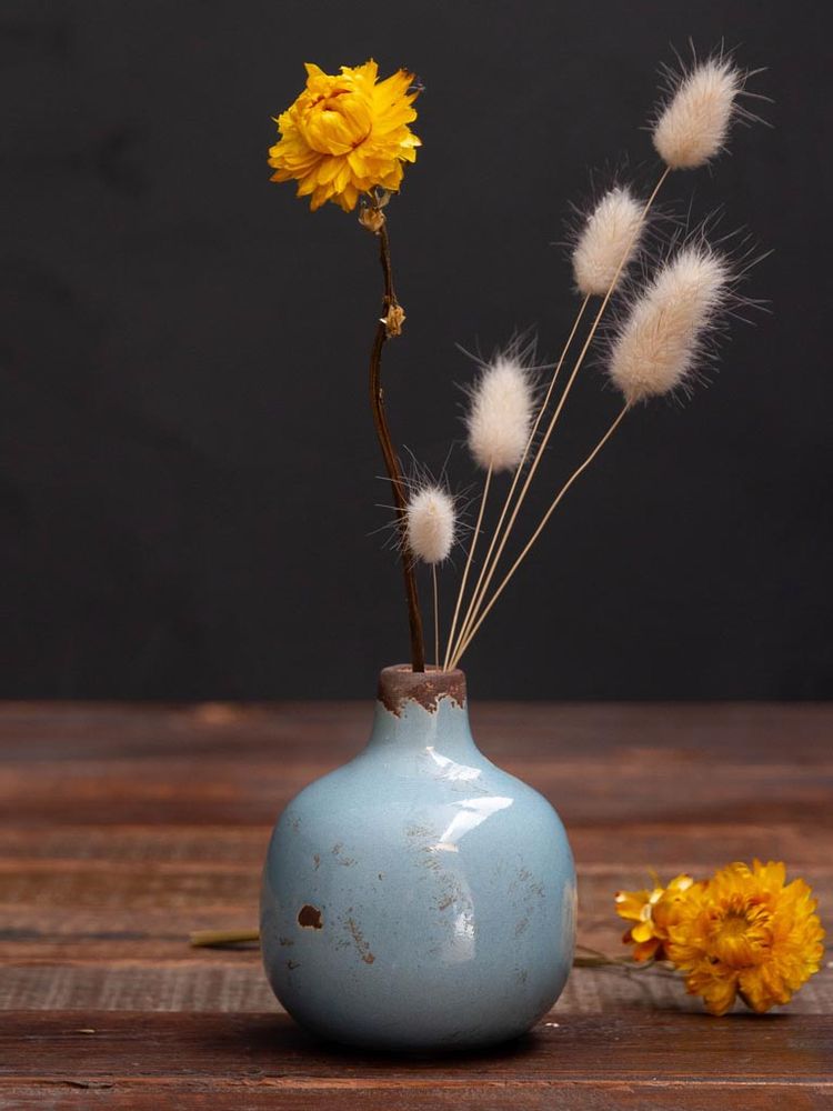 Vases - Petit vase céramique bleu ciel - CHEHOMA