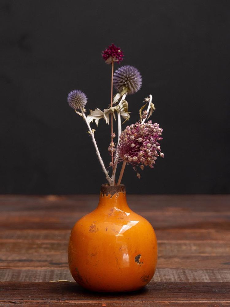 Vases - Small yellow ceramic vase - CHEHOMA