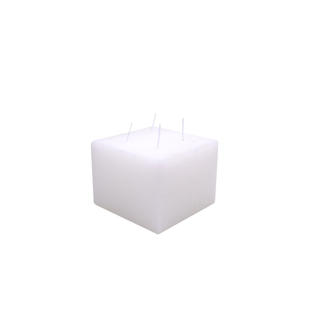 Bougies - Carré 15x15xh.11 cm blanc - SEMPRE LIFE