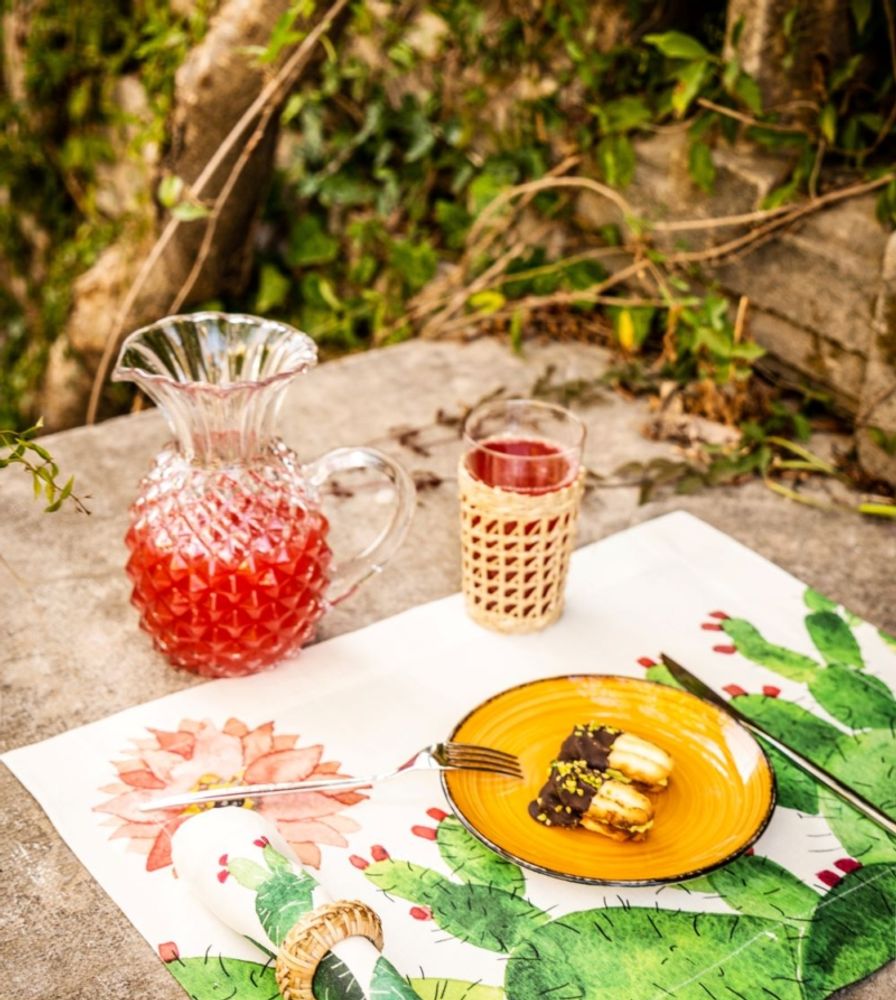 Placemats - Fichi d'India Linen Breakfast Set - NAPKING BY BELLAVIA