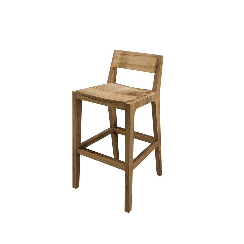 Chairs - Bar flesh Jules natural teak - SEMPRE LIFE