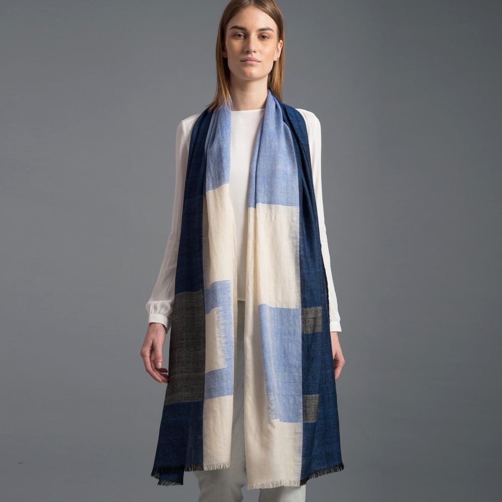 Scarves - Lorraine cashmere scarf - SADHU HANDMADE NATURALS