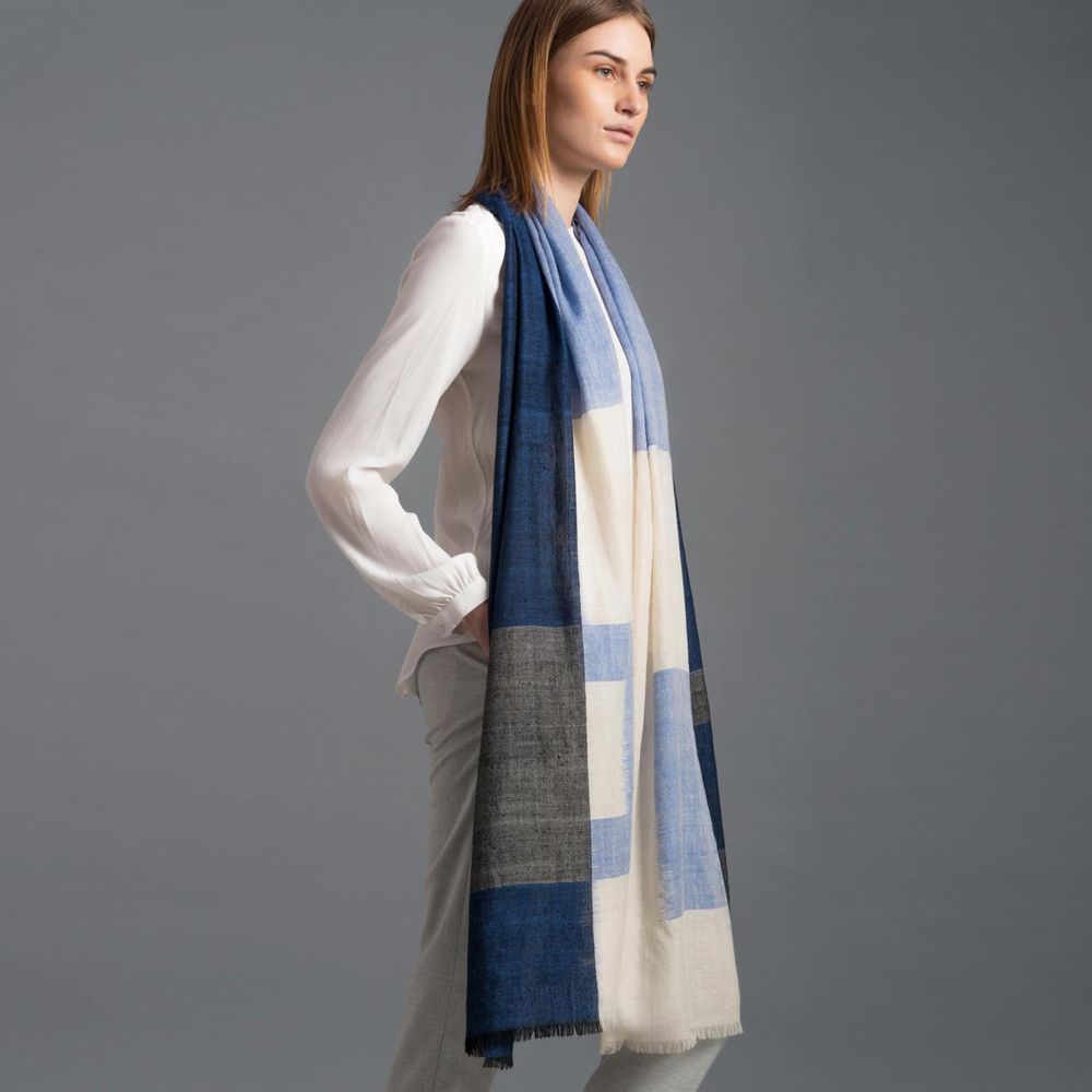 Scarves - Lorraine cashmere scarf - SADHU HANDMADE NATURALS