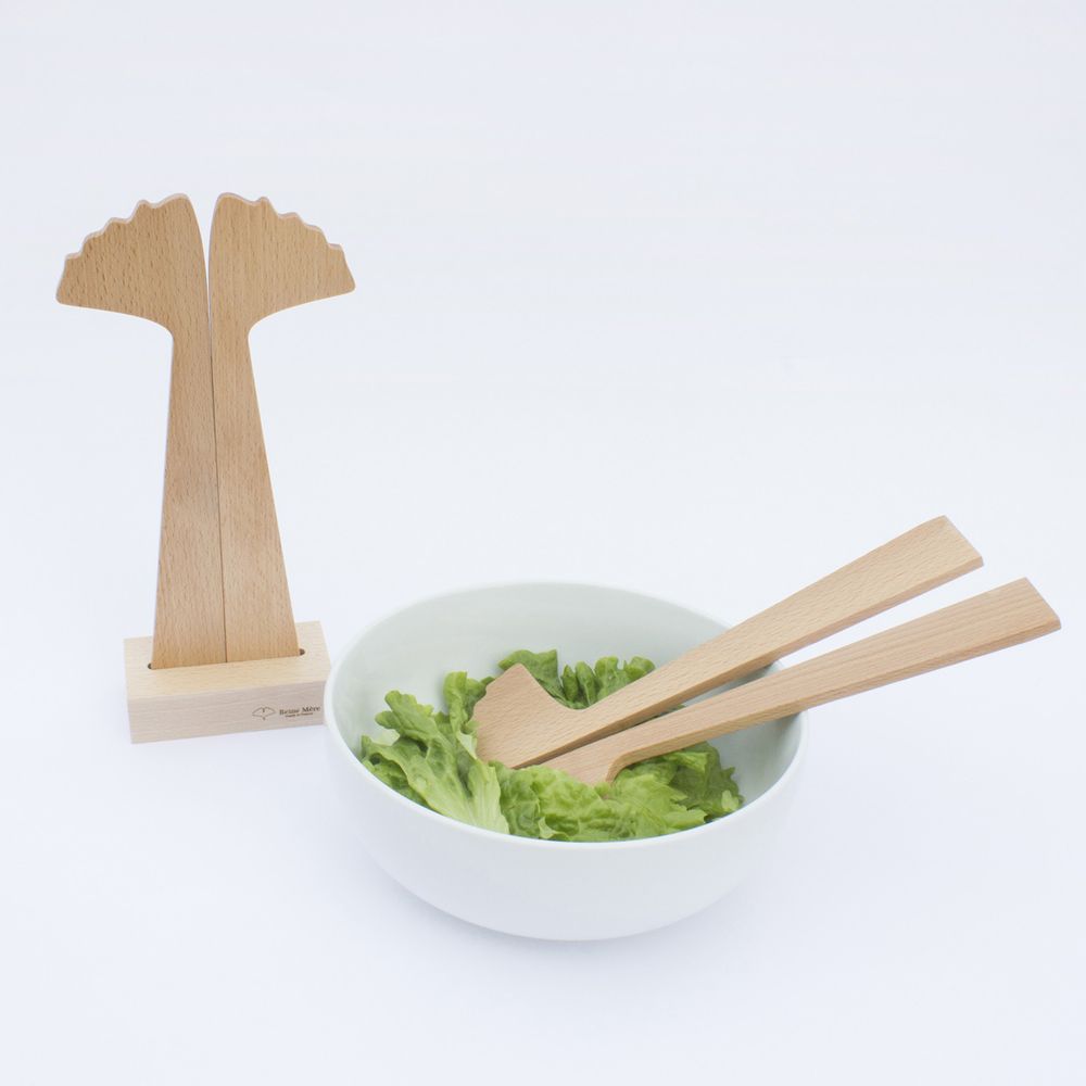 Couverts de service - Ginkgo | couverts à salade - REINE MÈRE
