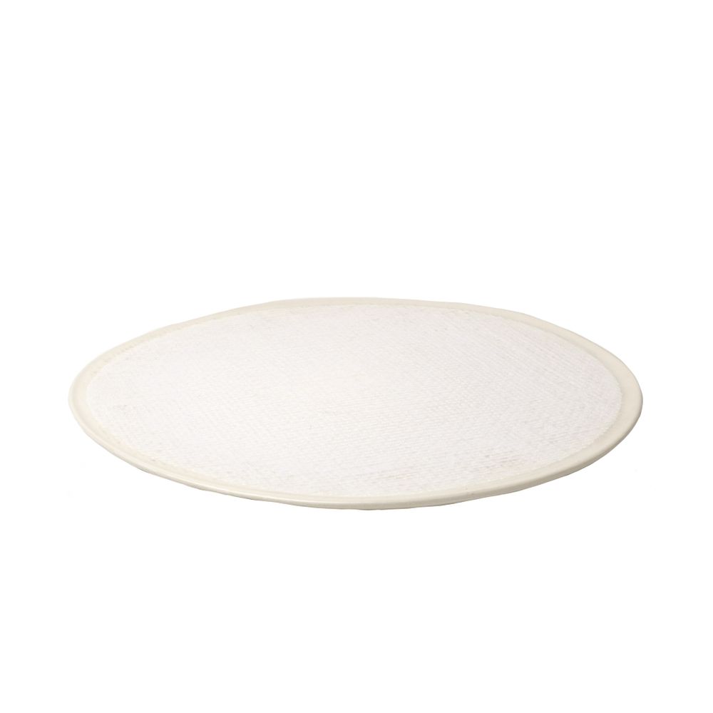 Formal plates - Bob plate flat Ø32 x h1,5 white - SEMPRE LIFE