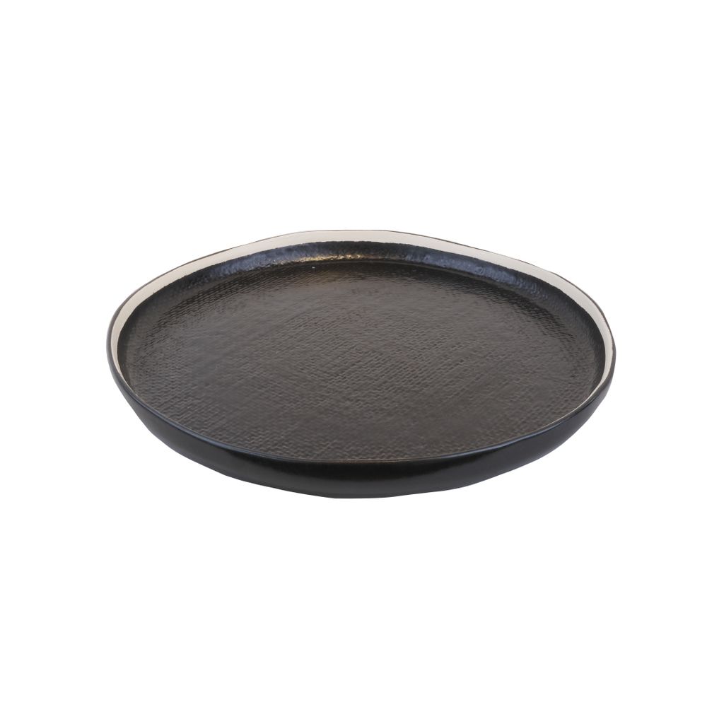 Assiettes de réception - Assiette Bob haute courbe Ø32 x h3 noire - SEMPRE LIFE