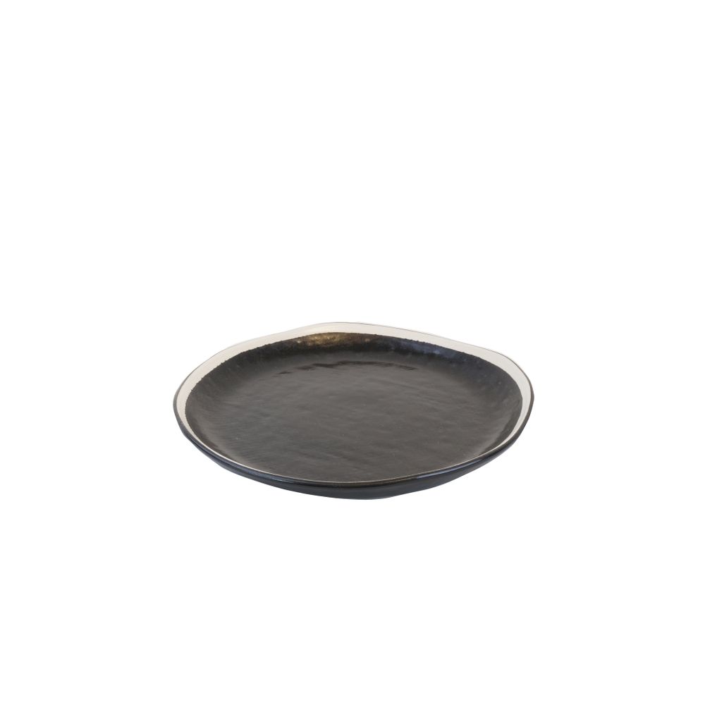 Assiettes de réception - Assiette Bob souple incurvée Ø24 x h1,5 noire - SEMPRE LIFE
