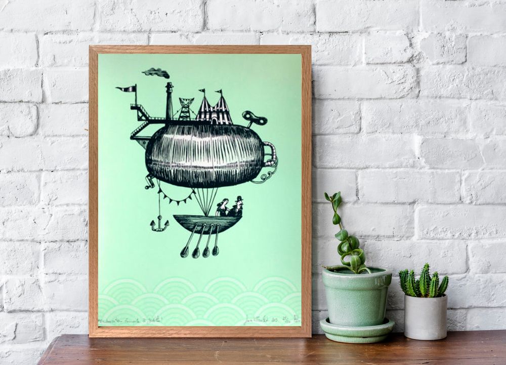 Affiches - Affiche montgolfiere - ST
