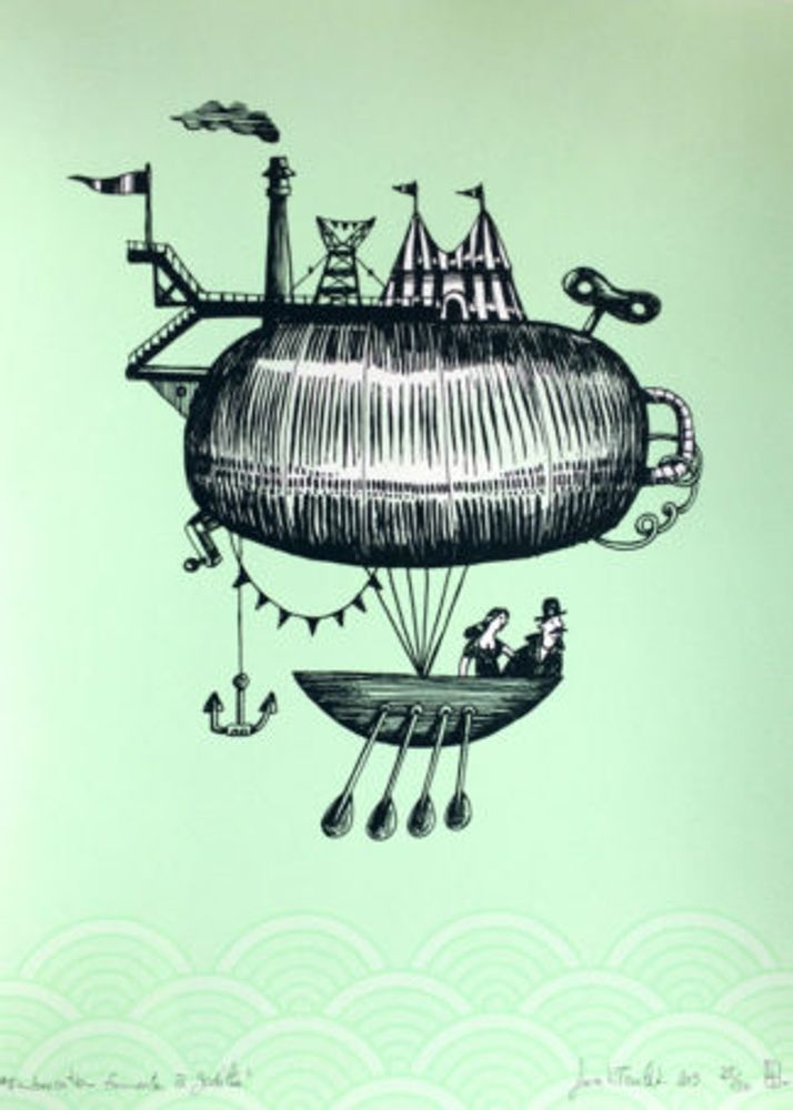 Affiches - Affiche montgolfiere - ST
