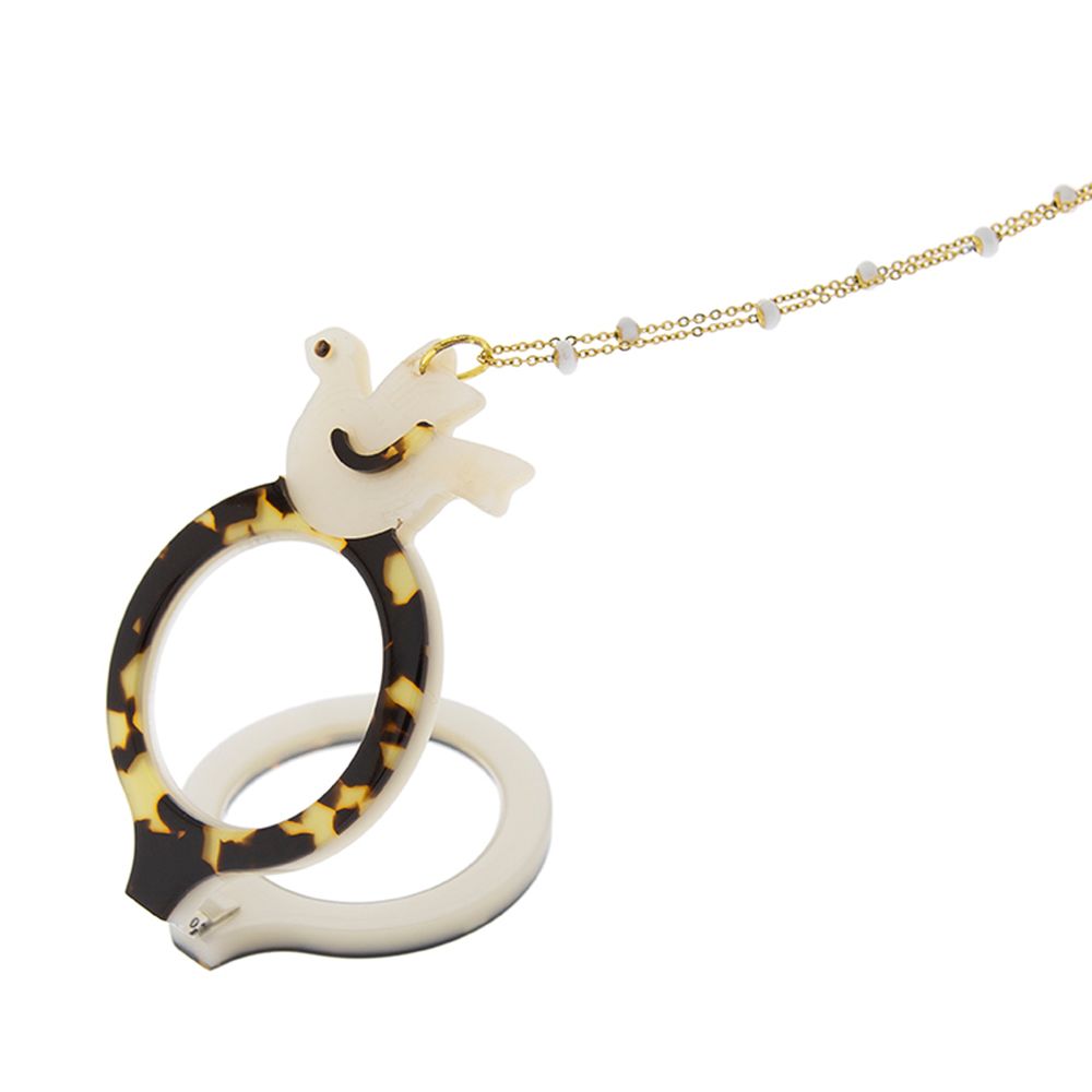 Bijoux - Flippan'Look Lunettes Collier Colombe - FLIPPAN' LOOK