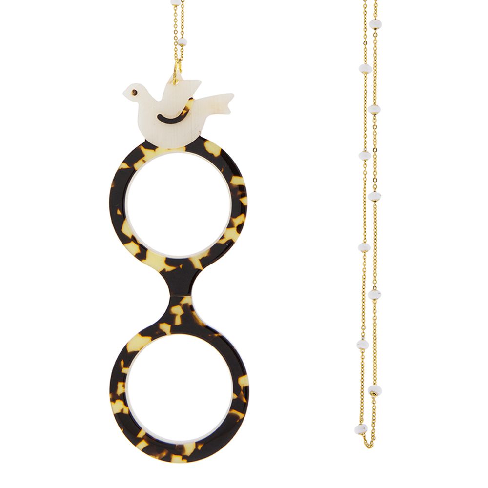Bijoux - Flippan'Look Lunettes Collier Colombe - FLIPPAN' LOOK