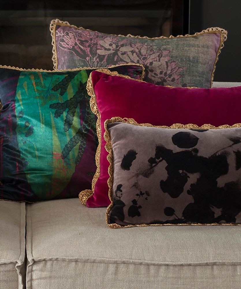 Cushions - Flower branch Square cushion cover - TRACES OF ME