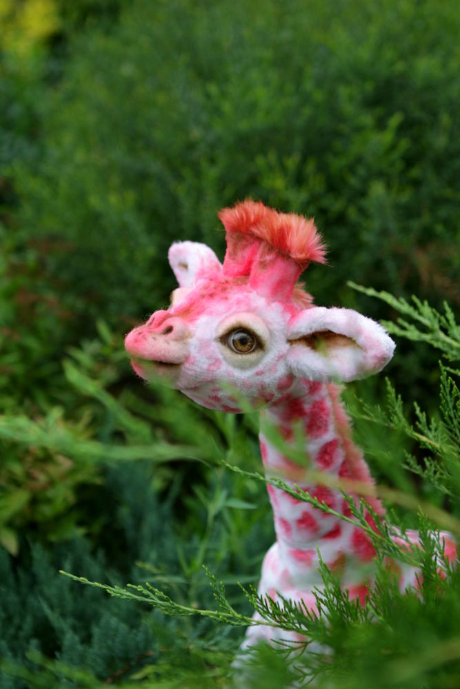 Sculptures, statuettes et miniatures - Sculpture girafe Flamingo. étalage - KATERINA MAKOGON