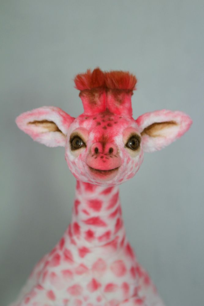 Sculptures, statuettes et miniatures - Sculpture girafe Flamingo. étalage - KATERINA MAKOGON