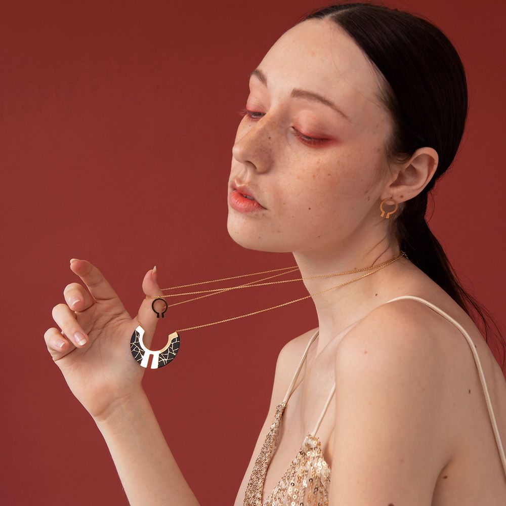 Bijoux - collier n.3 KYOTO - PEAU DE FLEUR