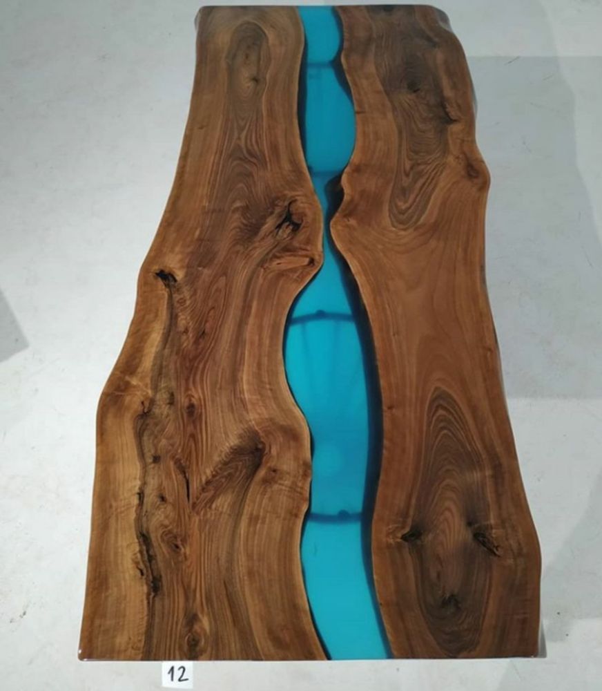 Tables Salle à Manger - Crystal Blue river table - DESIGNTRADE