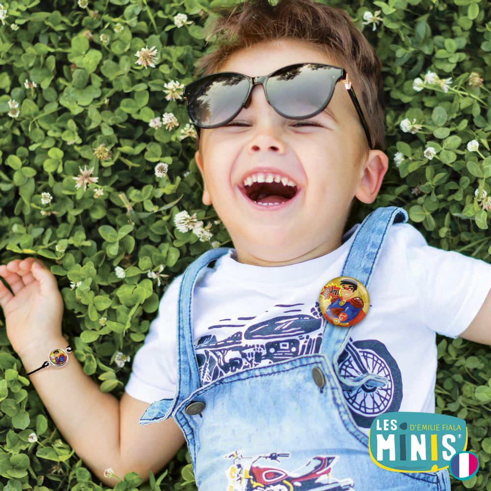 Children's apparel - Badge Boy Les Minis Fusée - LES MINIS D'EMILIE
