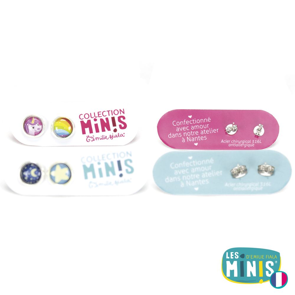 Bijoux - Ears Studs Les Minis Ours / Glands - LES MINIS D'EMILIE