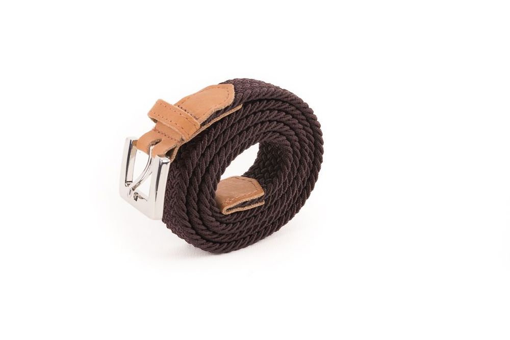 Petite maroquinerie - Ceinture tressée femme marron - VERTICAL L ACCESSOIRE