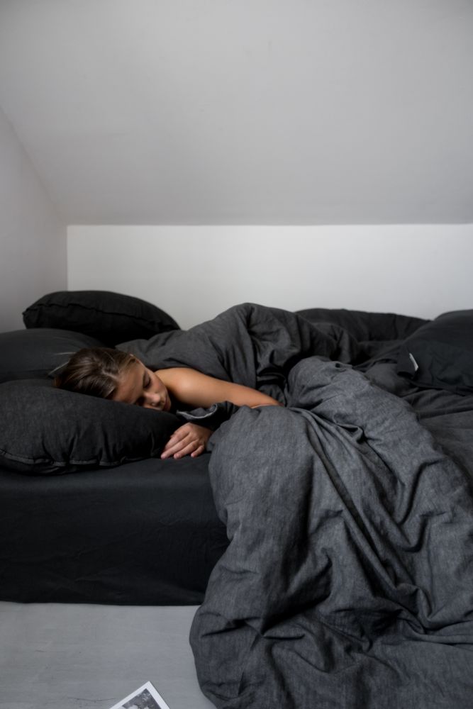Bed linens - Bed linen SET ANTHRACITE - MIKMAX BARCELONA