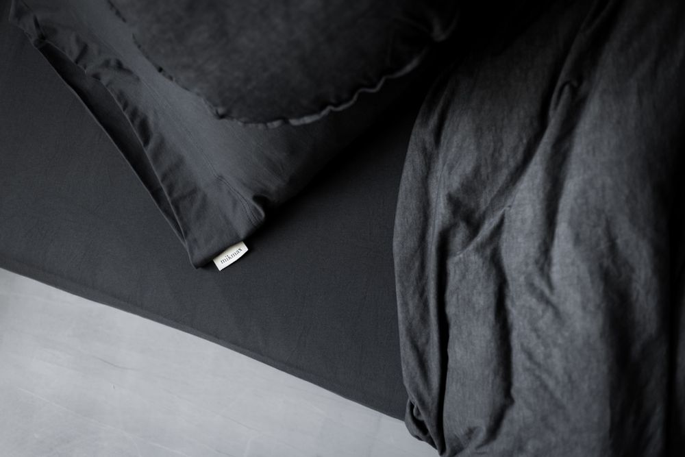 Bed linens - Bed linen SET ANTHRACITE - MIKMAX BARCELONA