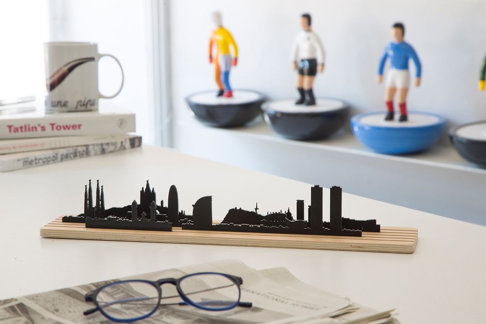 Objets design - Les formes de Barcelone - Silhouette en 3D de la ligne d'horizon - BEAMALEVICH