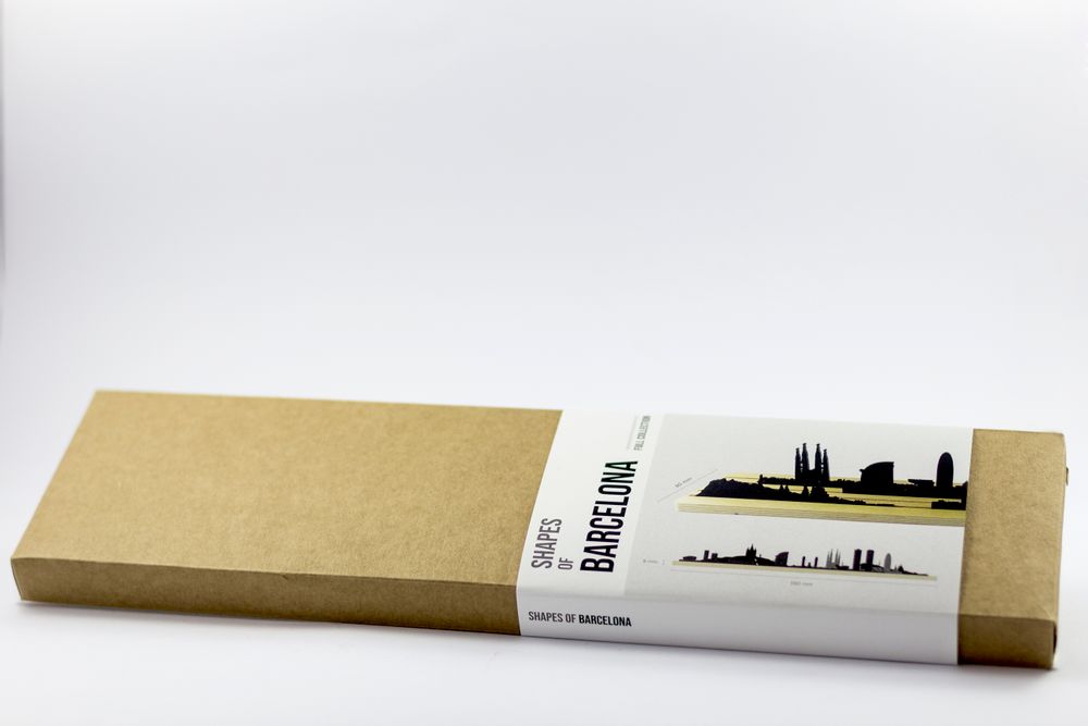 Objets design - Les formes de Barcelone - Silhouette en 3D de la ligne d'horizon - BEAMALEVICH