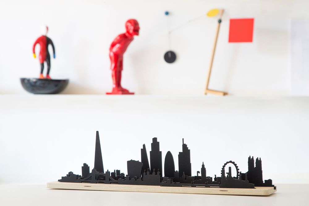 Sculptures, statuettes and miniatures - Shapes of London - 3D City Skyline silhouette - Movable Diorama - BEAMALEVICH