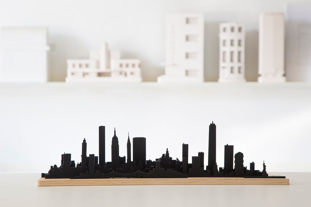 Sculptures, statuettes et miniatures - Formes de New York - Silhouette en 3D de la ligne d'horizon - BEAMALEVICH