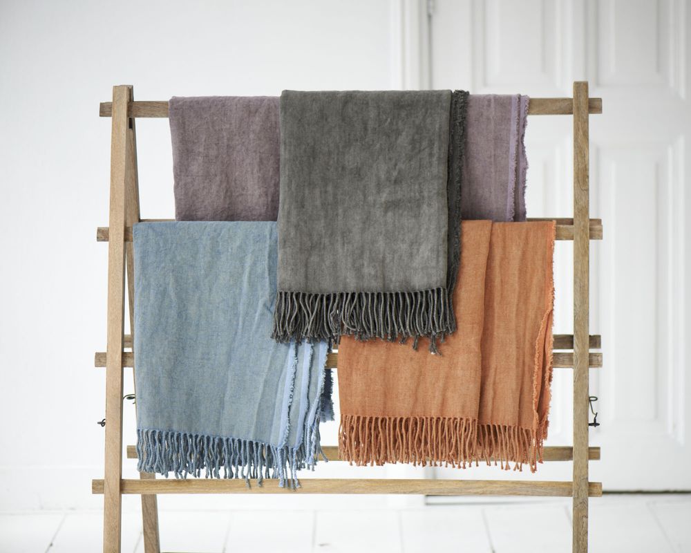 Decorative objects - stonewashed 100% linen throw - ML FABRICS