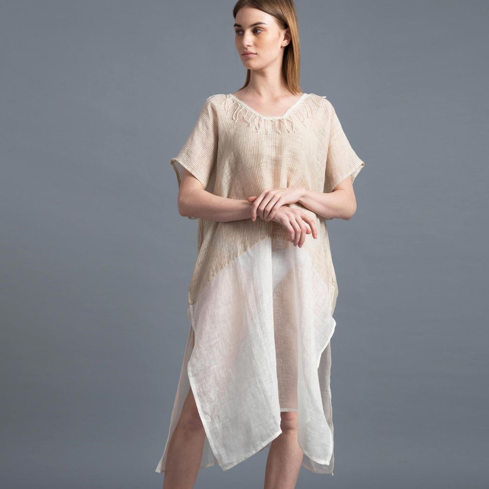 Apparel - Lucien linen kaftan - SADHU HANDMADE NATURALS